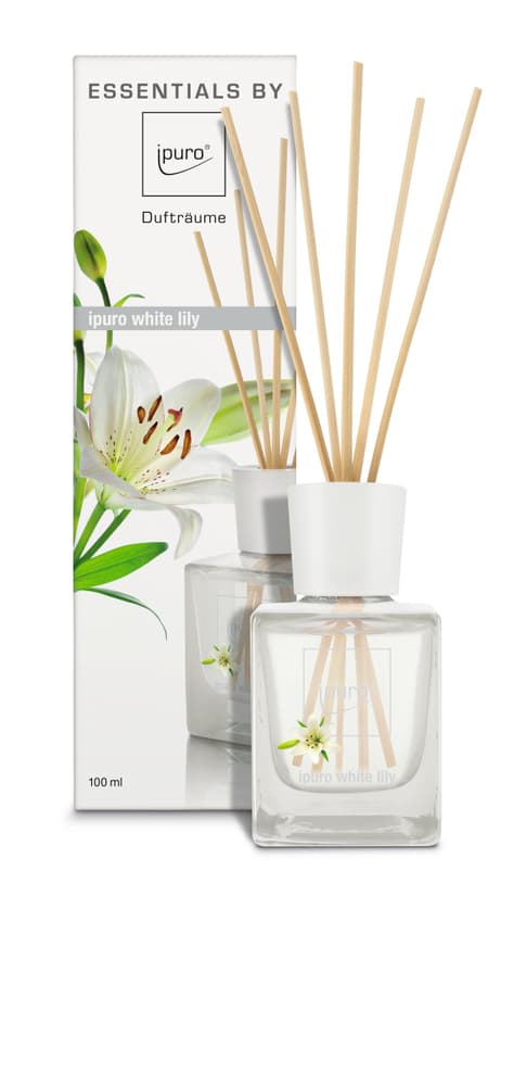 White lily, 100ml Parfum d'ambiance Ipuro 656137900007 Couleur Blanc Dimensions L: 6.9 cm x P: 6.1 cm x H: 22.5 cm Photo no. 1
