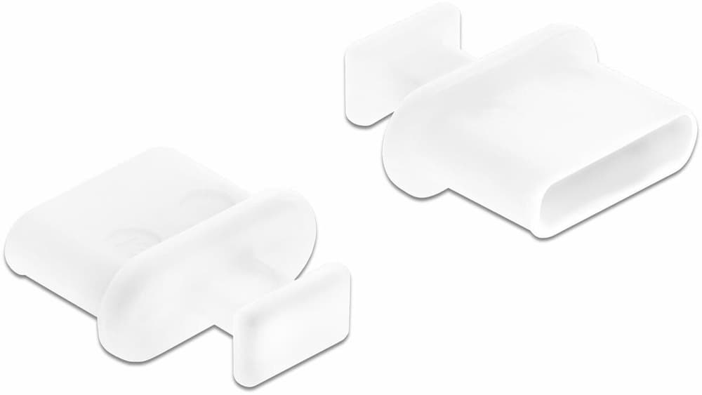 Fiche aveugle/protection anti-poussière USB-C 10 pièces, blanc avec poignée Adaptateur USB DeLock 785302405098 Photo no. 1