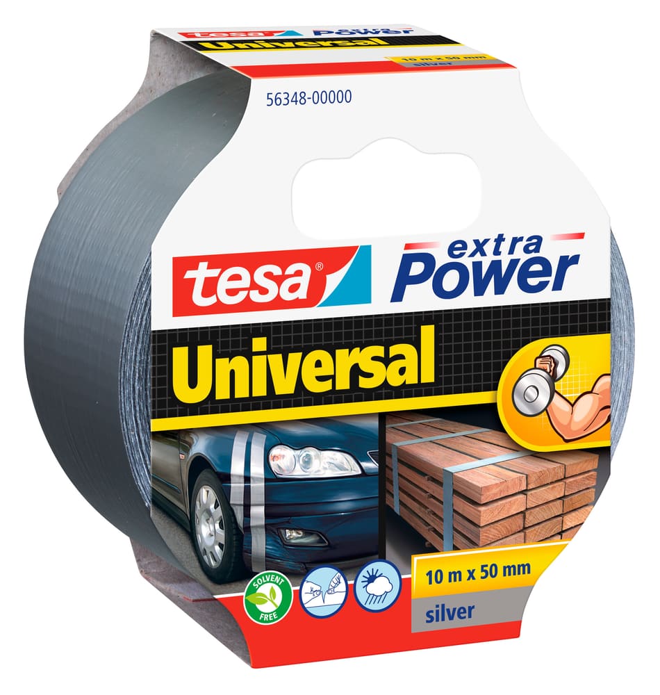 extra Power® Universal 10m:50mm gris Rubans adhésifs Tesa 663080900000 Photo no. 1
