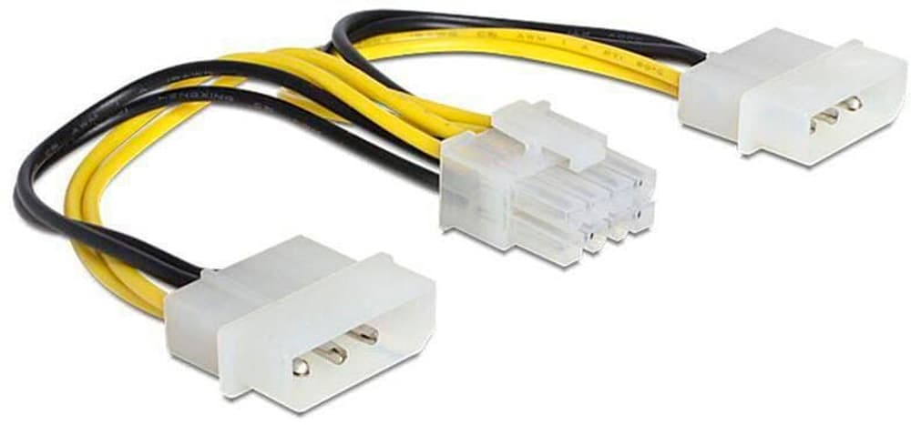 8Pin EPS - 2x Molex 15 cm Câble d'alimentation interne DeLock 785302405401 Photo no. 1