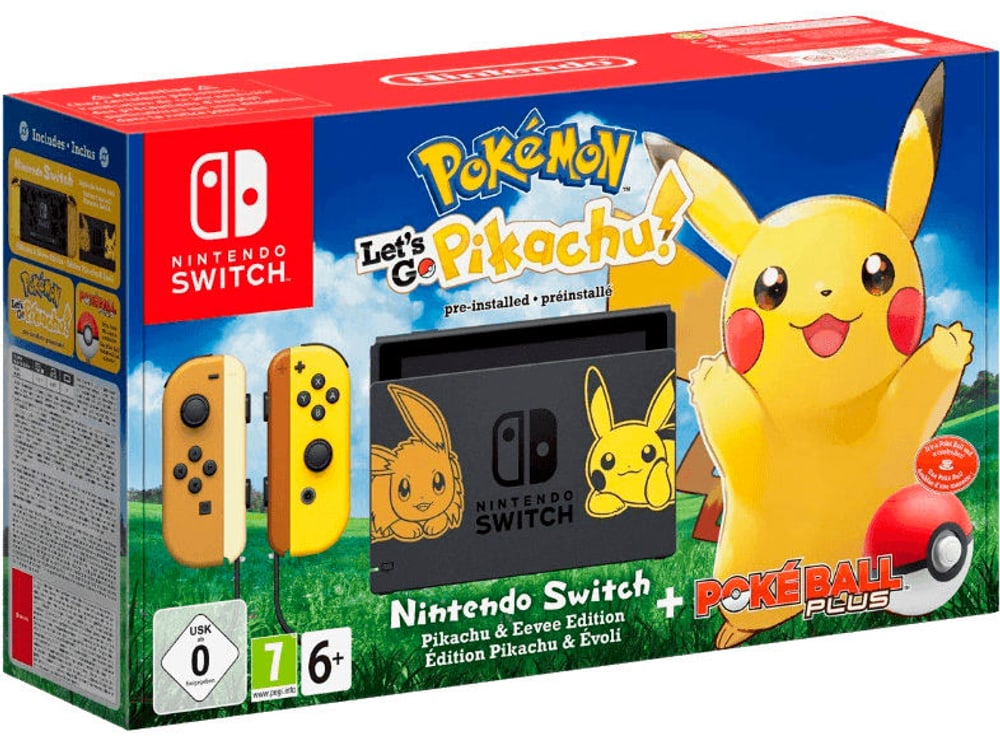 Switch Pokémon: Let's Go Pikachu!  inkl. Pokèball Plus Konsole Nintendo 78543980000018 Bild Nr. 1