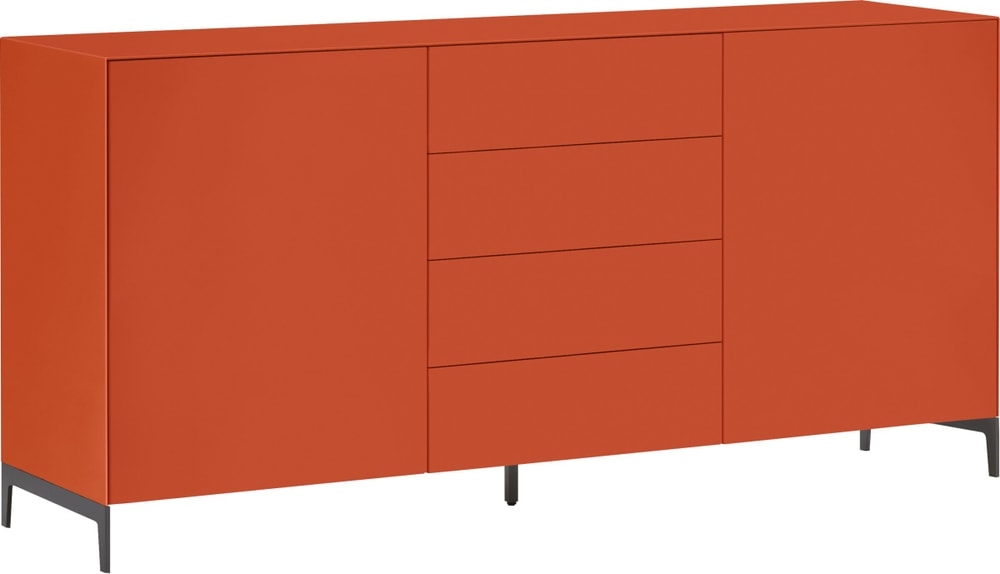 LUX Sideboard 400849400000 Dimensions L: 180.0 cm x P: 46.0 cm x H: 86.5 cm Couleur Orange Photo no. 1