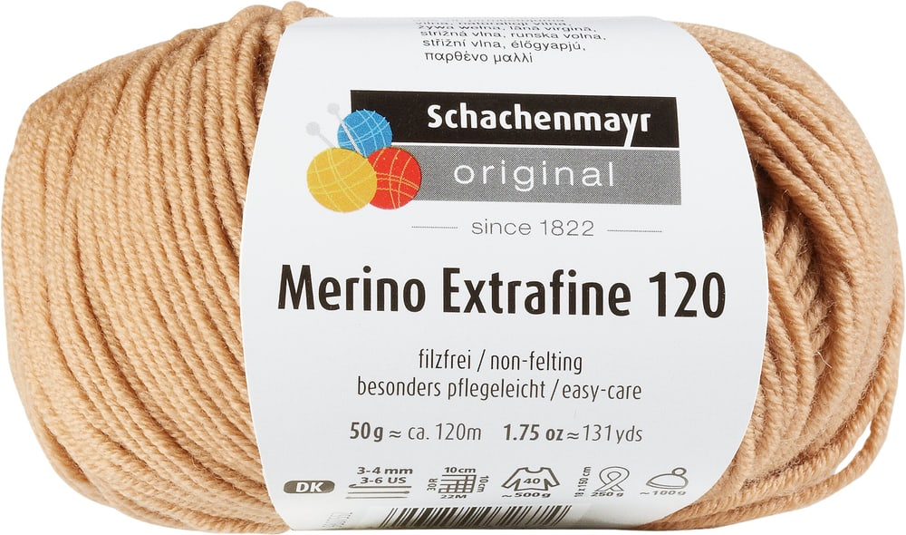 Wolle Merino Extrafine 120 Wolle Schachenmayr 665510300020 Farbe Cognac Bild Nr. 1