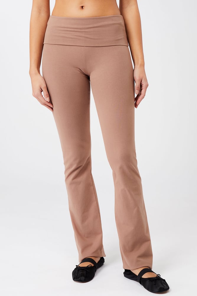 W Classic Rolldown Pantalon de yoga Mandala 466420800371 Taille S Couleur brun claire Photo no. 1