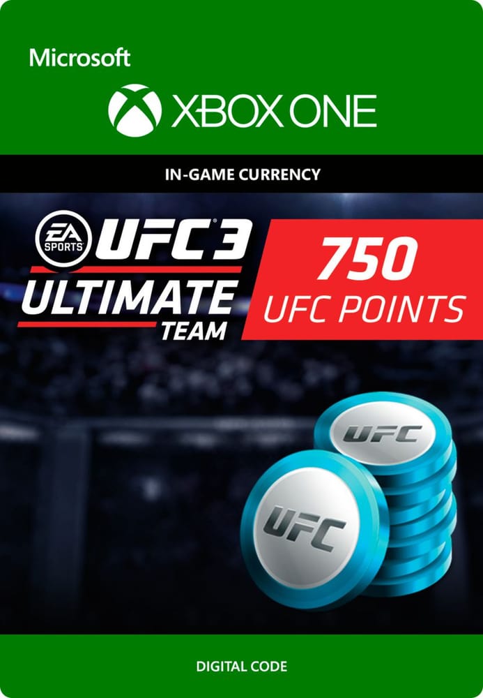 Xbox One - UFC 3: 750 UFC Points Game (Download) 785300135552 N. figura 1