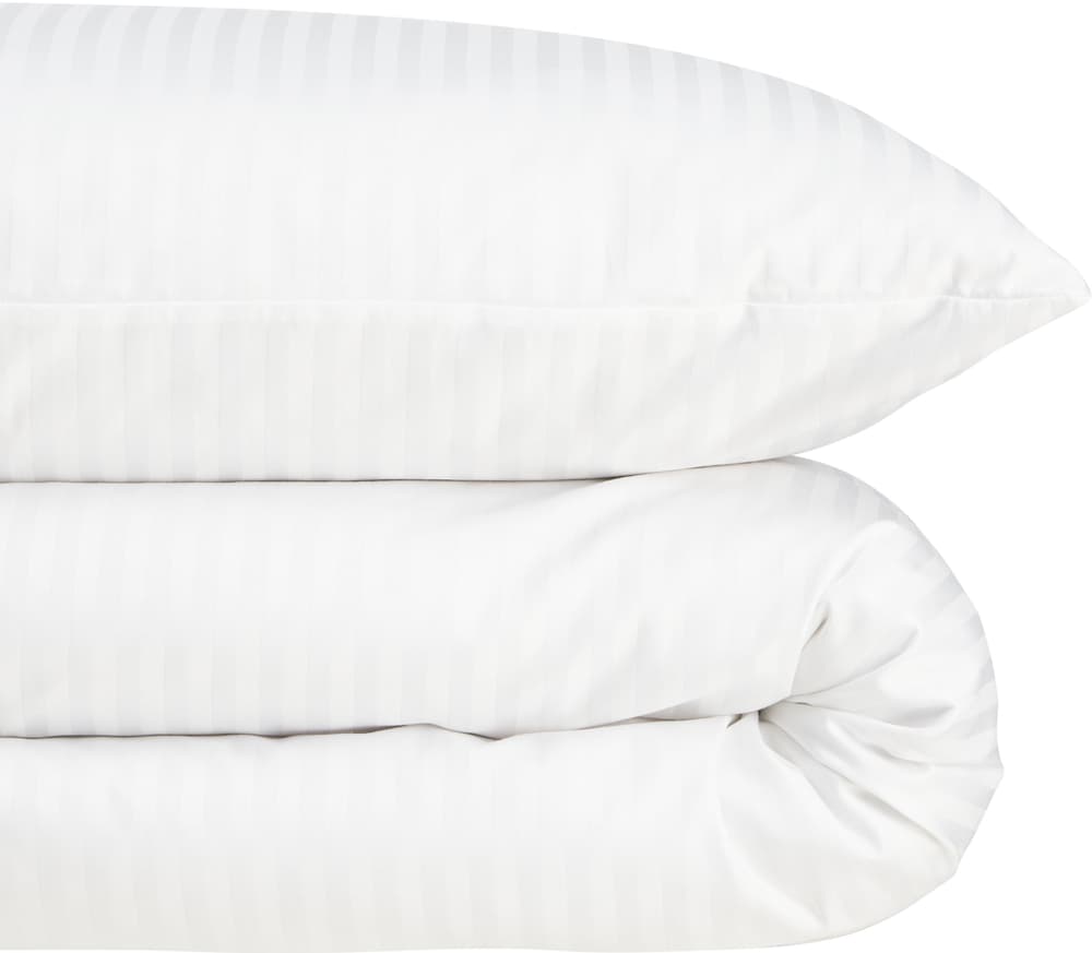 KALISA Housse de couette en satin 451337212310 Dimensions Fourre de duvet - 160 x 210 cm Couleur Blanc Photo no. 1