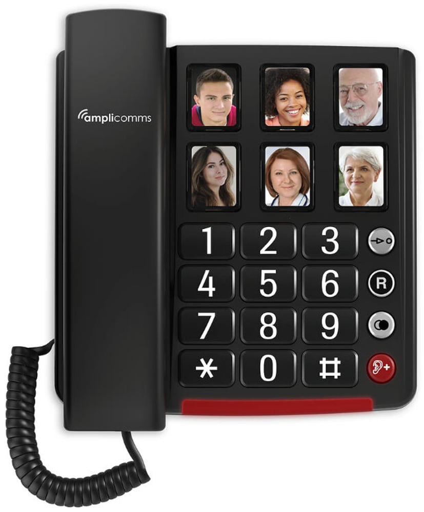 BigTel 40 Plus Cord Phone Dark Grey Festnetztelefon Amplicomms 79406350000022 Bild Nr. 1