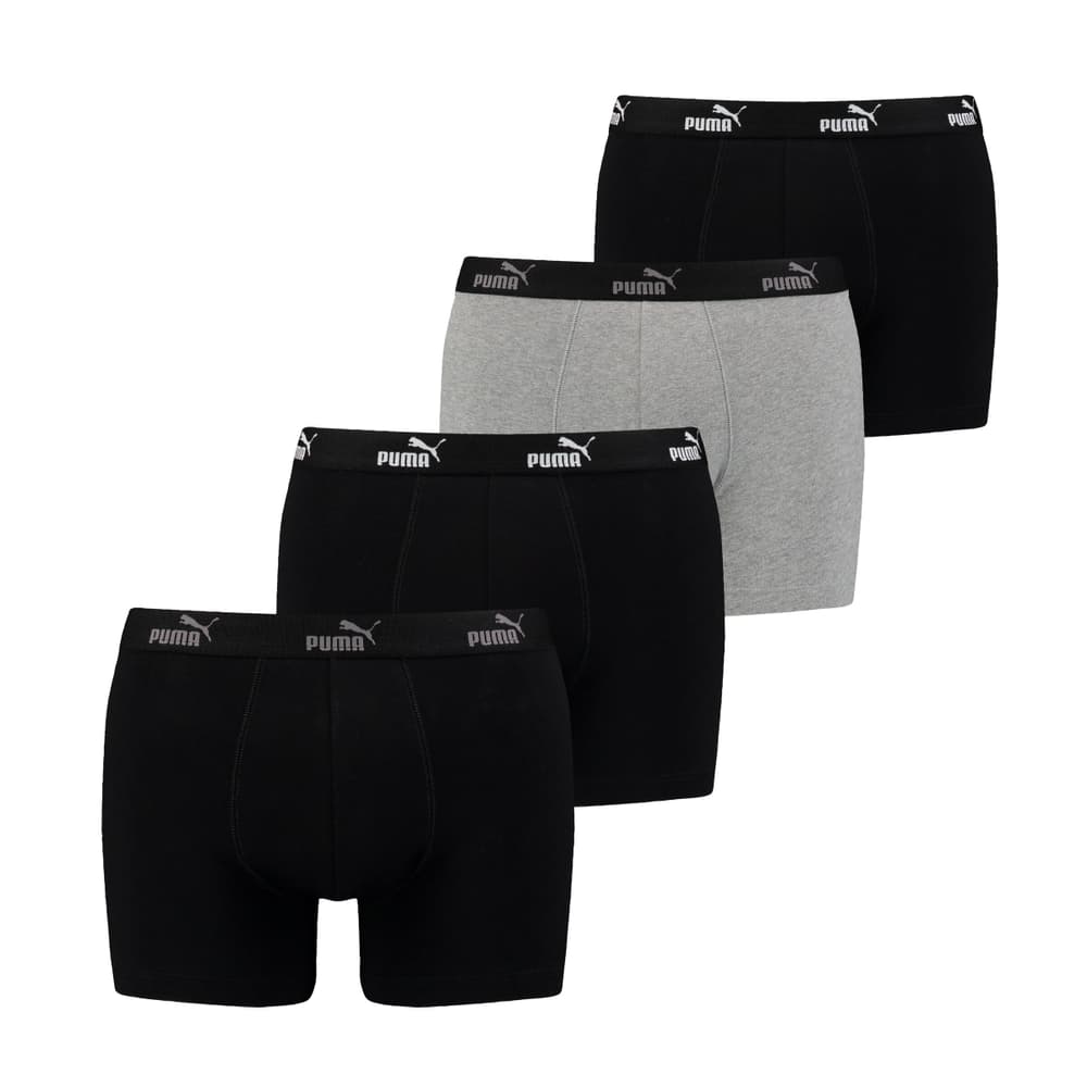 Boxer-shorts en lot de 4 Sous-vêtement Puma 497194700520 Taille L Couleur noir Photo no. 1