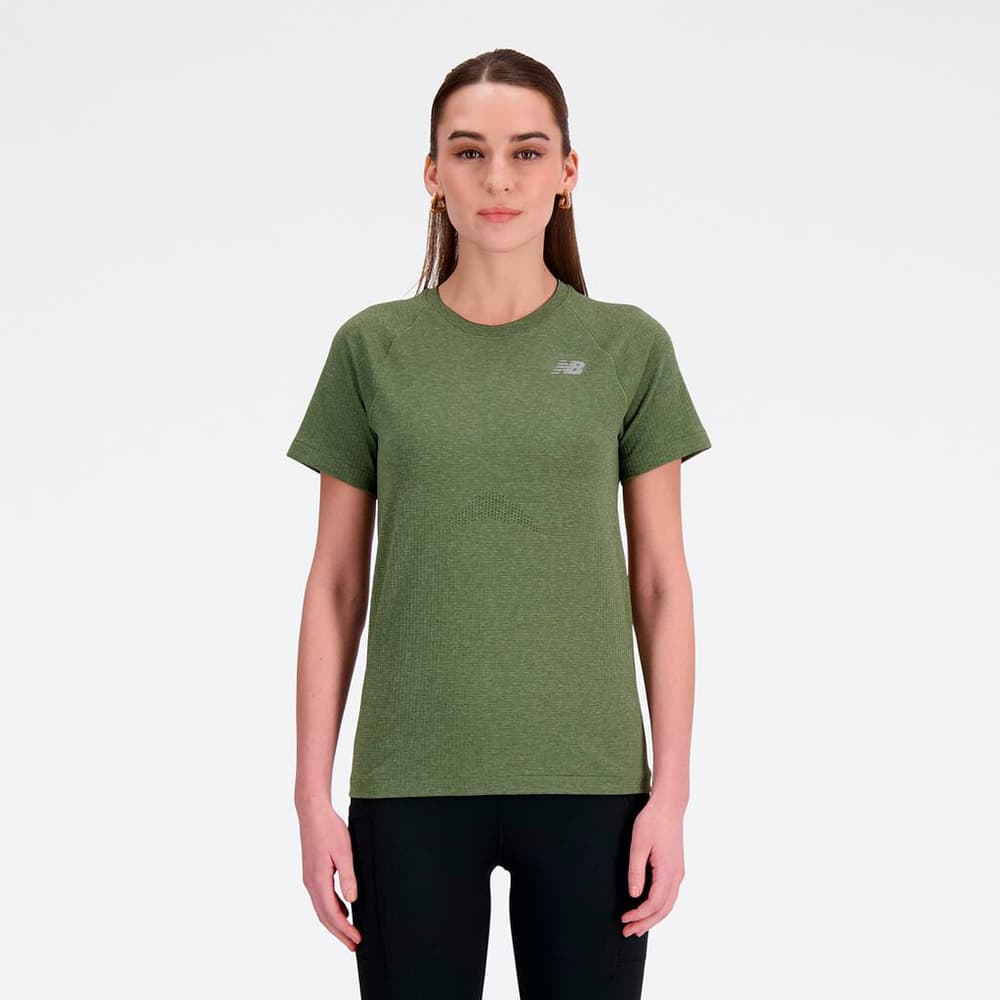 W Seamless T-Shirt T-shirt New Balance 472634000268 Taglie XS Colore verde muschio N. figura 1