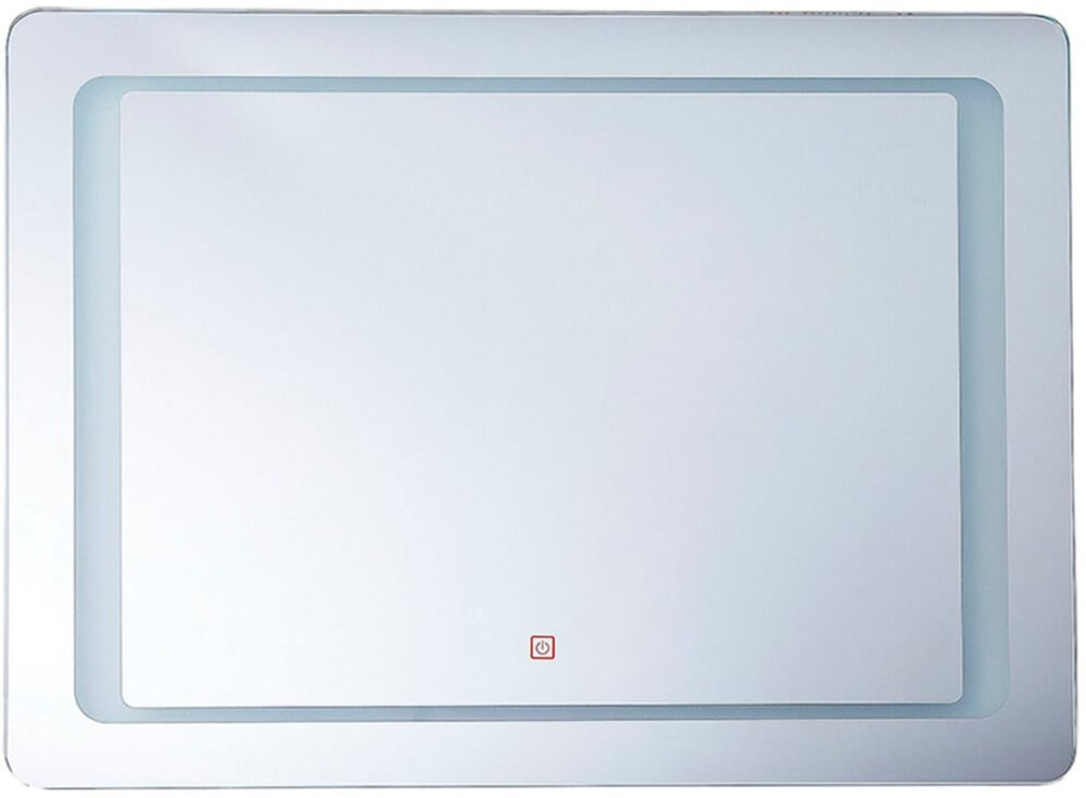 Badspiegel mit LED-Beleuchtung rechteckig 80 x 60 cm WASSY Badspiegel Beliani 759223600000 Bild Nr. 1