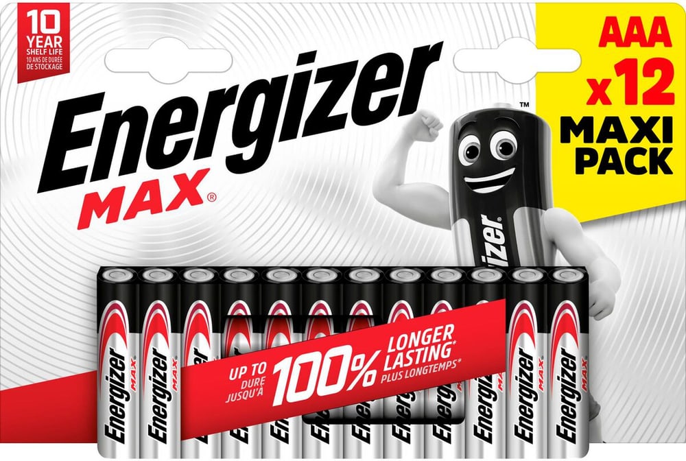 MAX AAA/LR03 12p. Batteria Energizer 704772600000 N. figura 1
