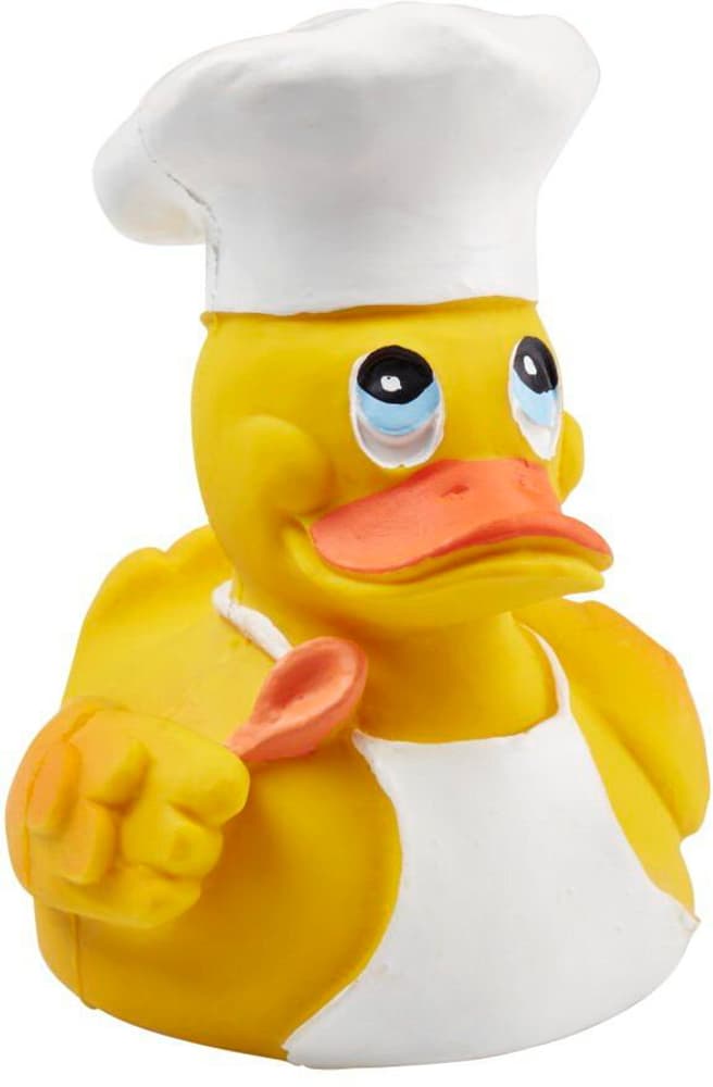 Canard de bain cuisinier jaune Canard en caoutchouc Lanco 676166300000 Photo no. 1