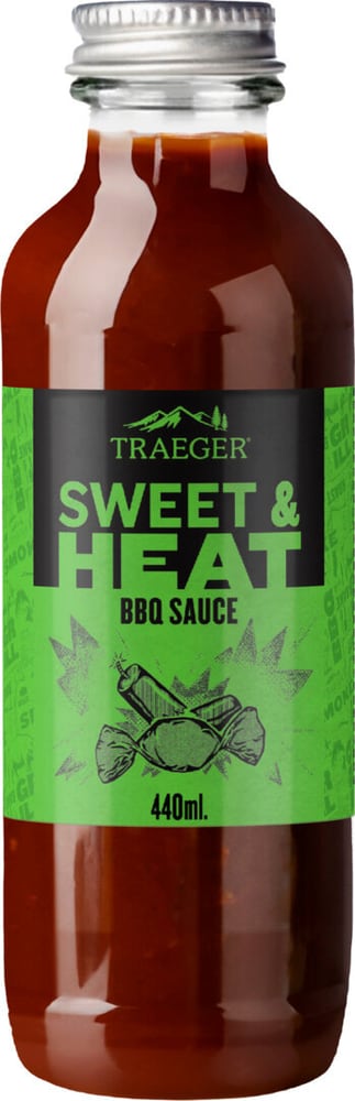 Sweet & Heat Sauce 440ml Salsa barbecue Traeger 669700124792 N. figura 1