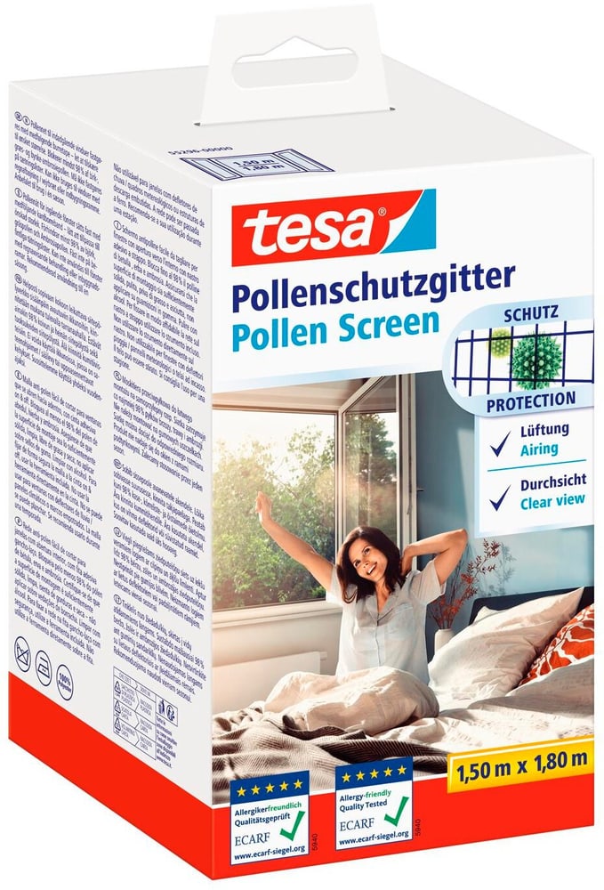 Pollenschutzgitter 150 x 180 cm, Anthrazit-transparent Insektenschutz Tesa 785300186795 Bild Nr. 1