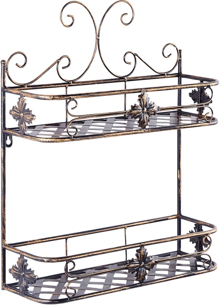 Scaffale bagno metallo nero 52 x 42 cm MARAYES Scaffale Beliani 658566000000 N. figura 1