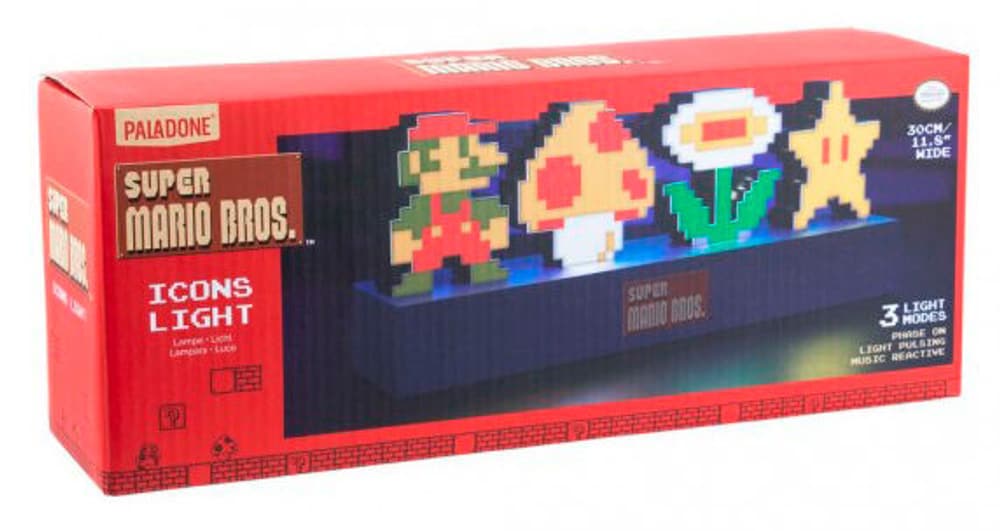 Super Mario Bros Icons Leuchte Merchandise PALADONE 785700107686 N. figura 1