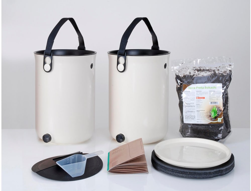 Compostiera Organko 2, set di 2, bianco Bokashi Bokashi 785300186039 N. figura 1