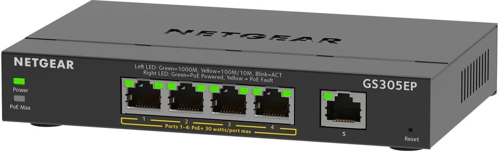 GS305EP-100PES 5 Port Switch di rete Netgear 785302429408 N. figura 1