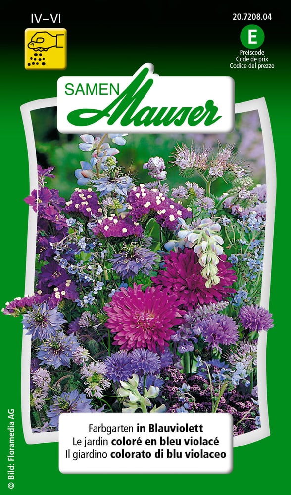 Farbgarten in Blauviolett Blumensamen Samen Mauser 650103701000 Inhalt 3 g (ca. 100 - 150 Pflanzen oder 3 - 4 m² ) Bild Nr. 1