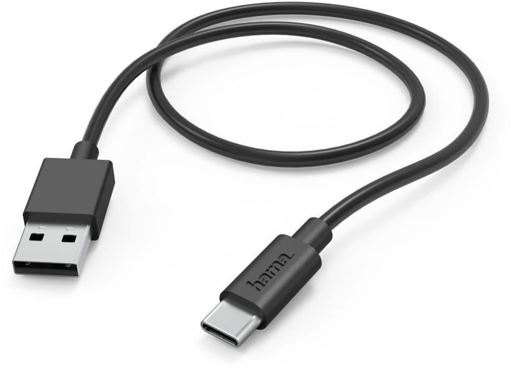 USB-A - USB-C, 1 m, Schwarz Ladekabel Hama 785300173307 Bild Nr. 1