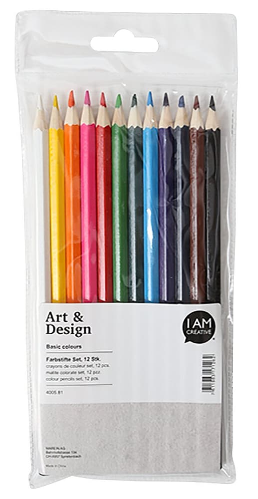 Crayon de couleur, 12 pcs. Crayons de couleur I AM CREATIVE 666188700000 Photo no. 1