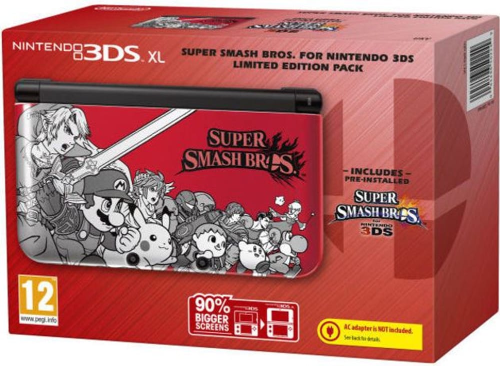 3DS XL Special Red incl. Super Smash Bros. Nintendo 78542430000014 No. figura 1