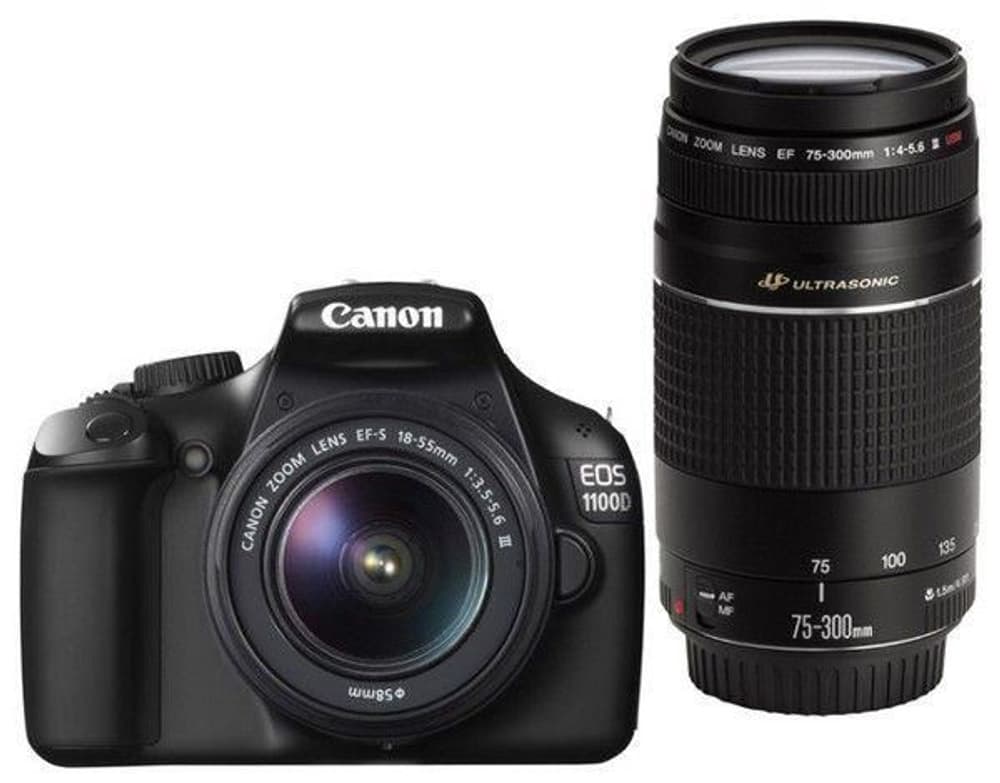 Canon EOS 1100D + EF-S18-55mm + 75-300mm 95110002691813 Bild Nr. 1