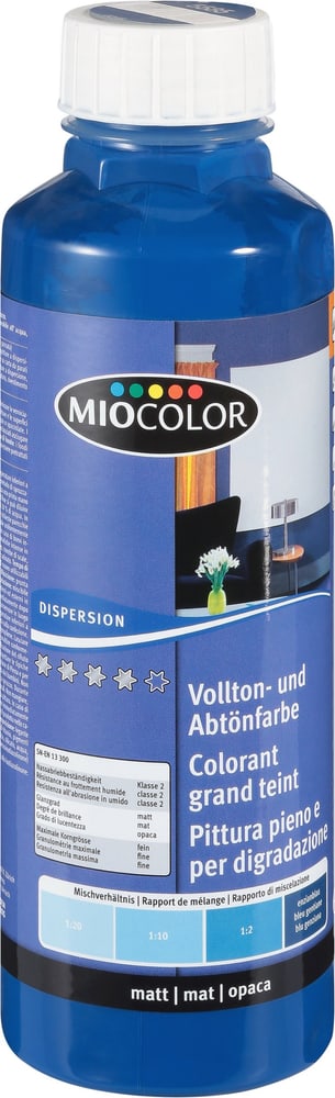 Vollton- und Abtönfarbe Vollton- und Abtönfarbe Miocolor 660732100000 Farbe Enzianblau Inhalt 500.0 ml Bild Nr. 1