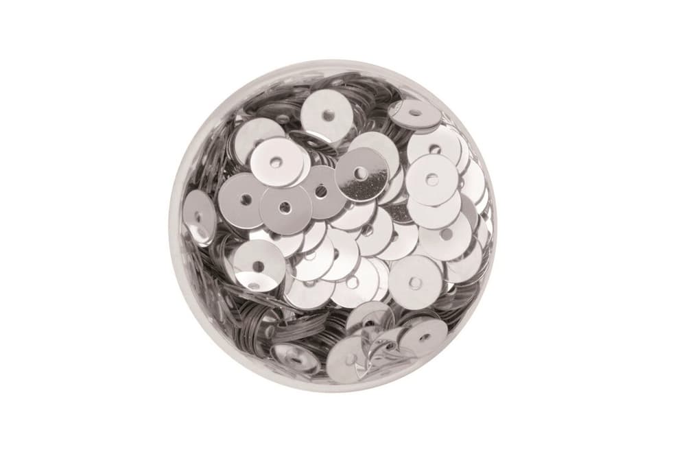 Dischi di paillettes, 6mm, 7g argento Paillettes 608138100000 N. figura 1
