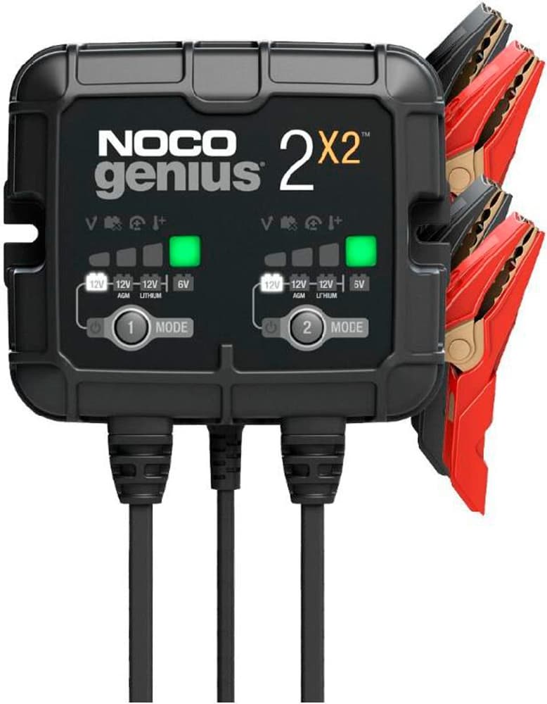 Genius 2X2 Ladegerät 2X2A/6-12V Batterieladegerät NOCO 621172000000 Bild Nr. 1