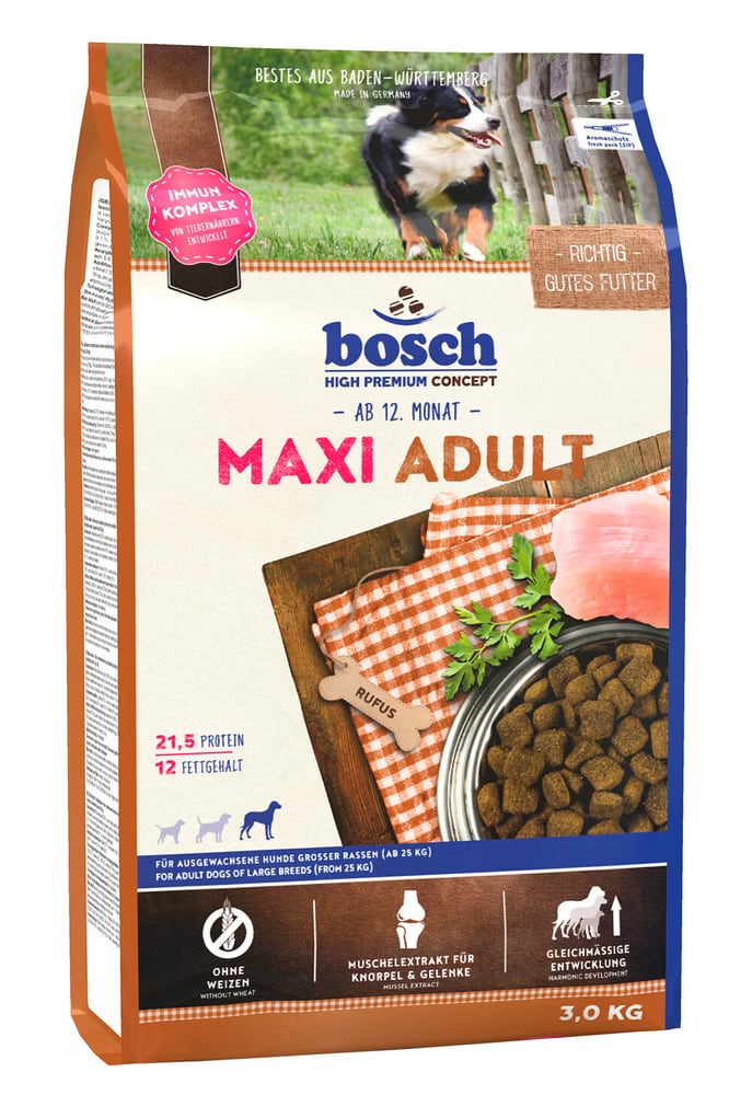 Maxi Adult, 3 kg Aliments secs bosch HPC 658285200000 Photo no. 1