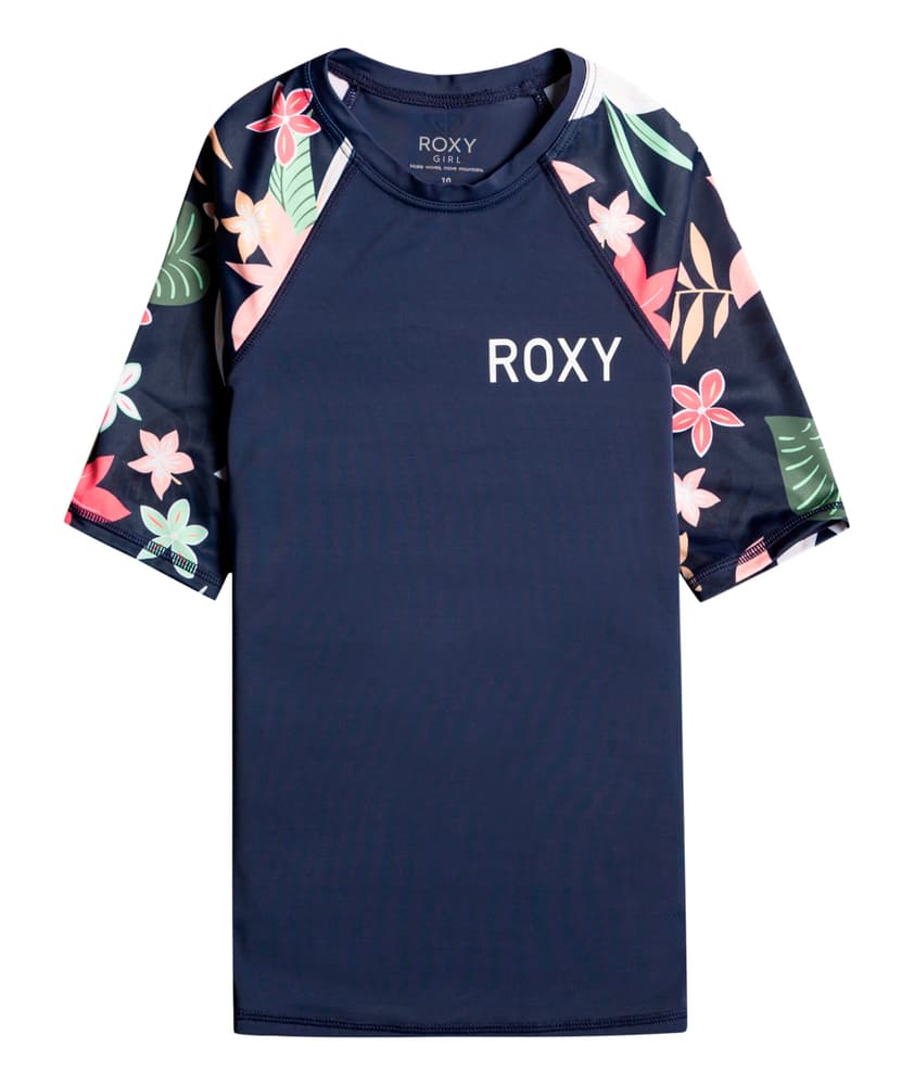 Printed Sleeves - Rash Vest Shirt Roxy 466382314043 Taglie 140 Colore blu marino N. figura 1