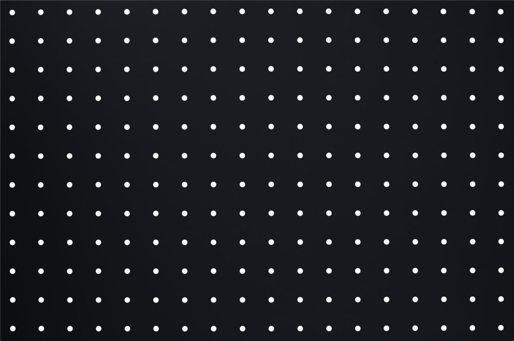 BELLO Lochplatte 433045300000 Farbe Schwarz Grösse B: 57.2 cm x T: 1.2 cm x H: 38.1 cm Bild Nr. 1