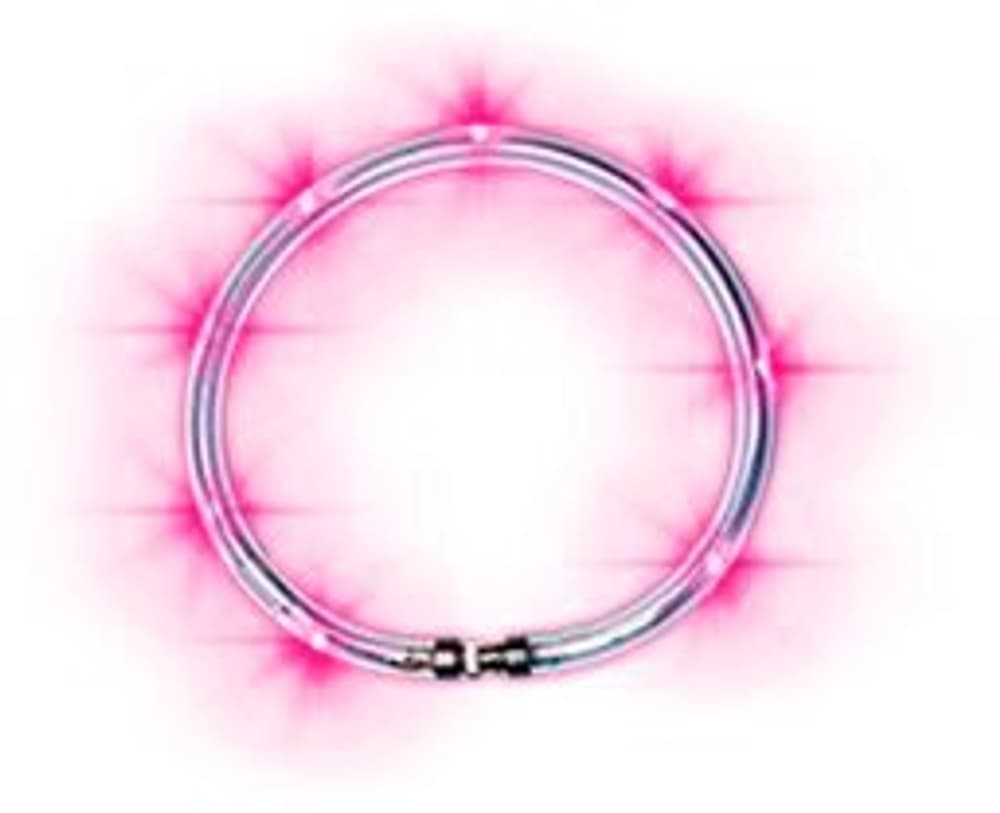 Collare LED LumiVision rosa, 40 cm con cavo di ricarica e istruzioni per l'uso Collare Lumivision 669700101801 N. figura 1