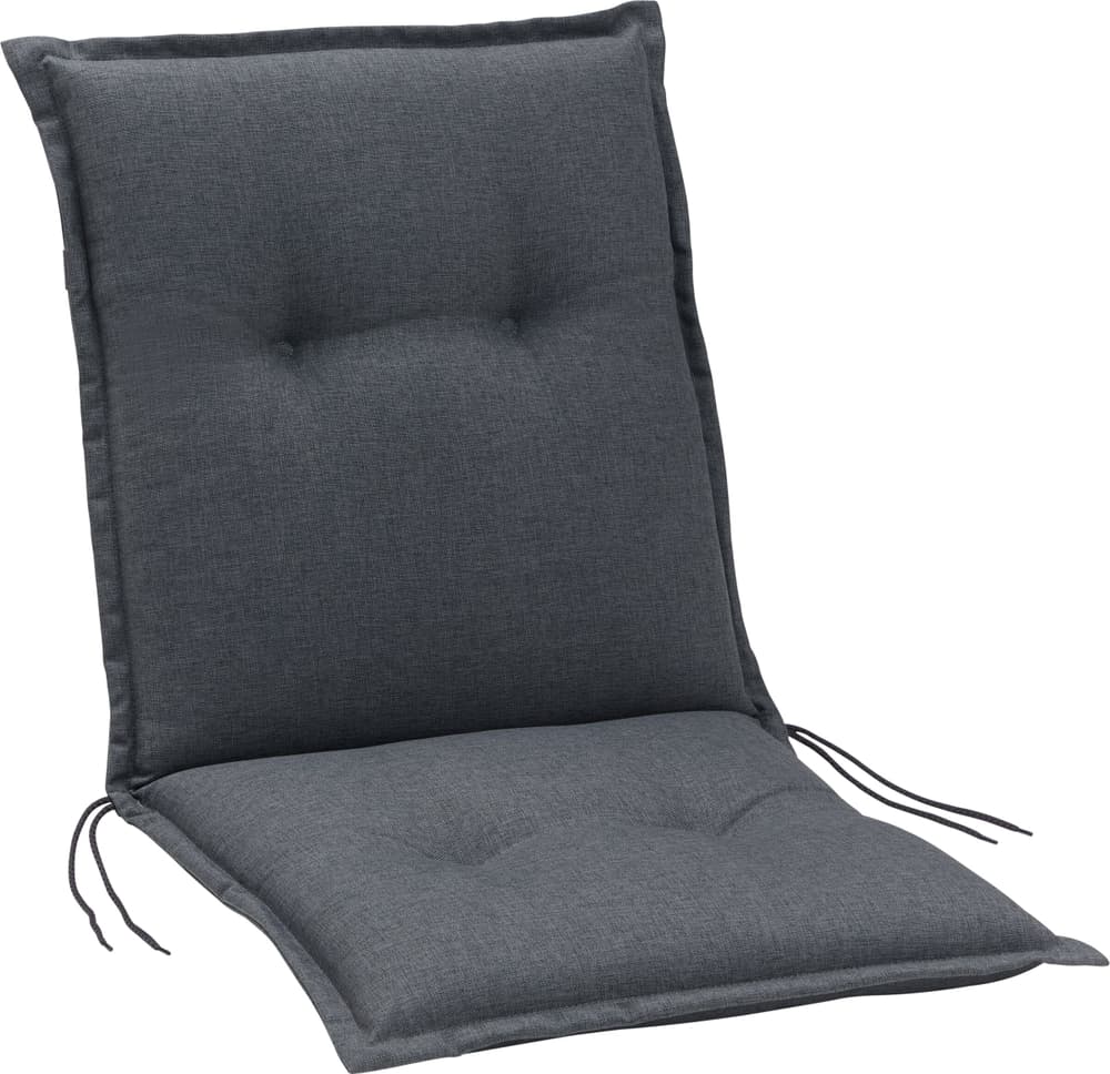 EDITA Cuscino sedia con schienale basso 450797640582 Colore Grigio medio Dimensioni L: 103.0 cm x A: 50.0 cm N. figura 1