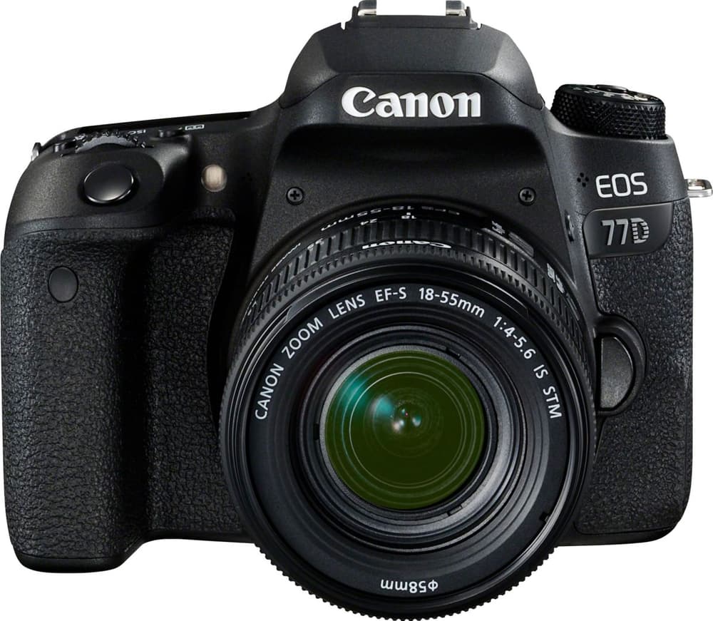 EOS 77D + 18-55 mm F4.0-5.6 IS STM Kit appareil photo reflex Canon 79342660000017 Photo n°. 1