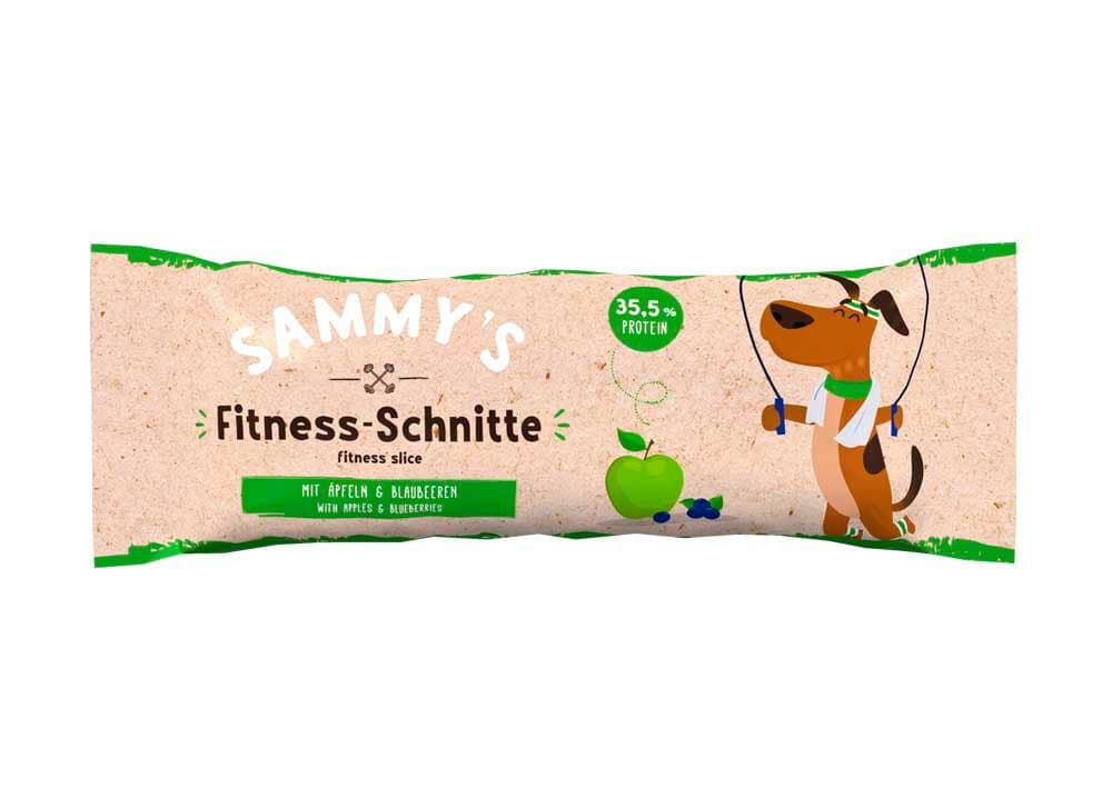 Snack Fitness-Schnitte con mele e mirtilli, 0.025 kg Prelibatezze per cani Sammy's 658321000000 N. figura 1
