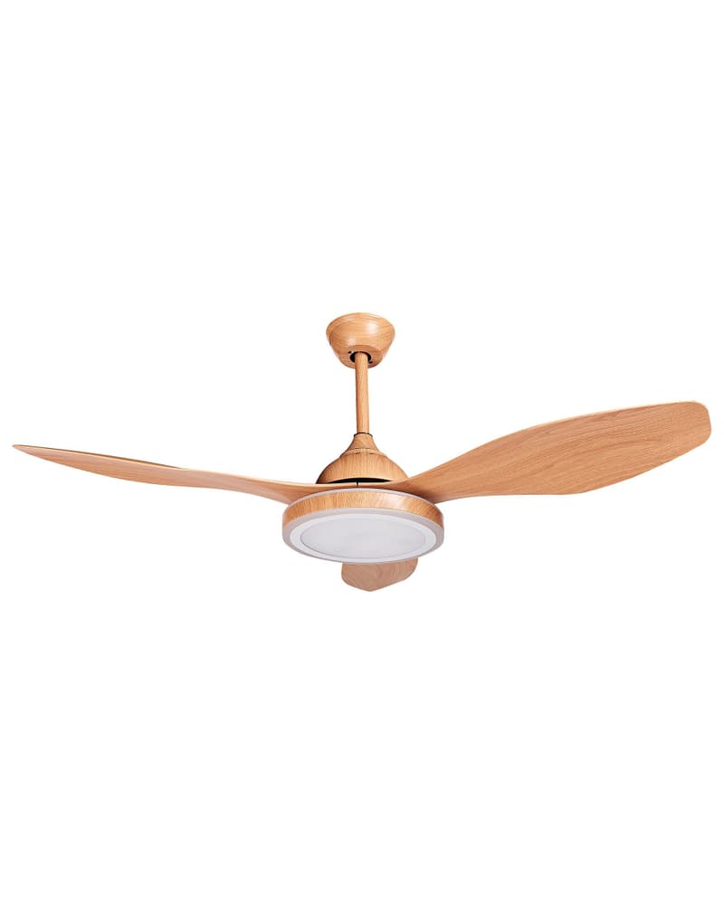 Ventilatore da soffitto marrone con luce MUDDY Ventilatore da soffitto Beliani 669700118773 N. figura 1