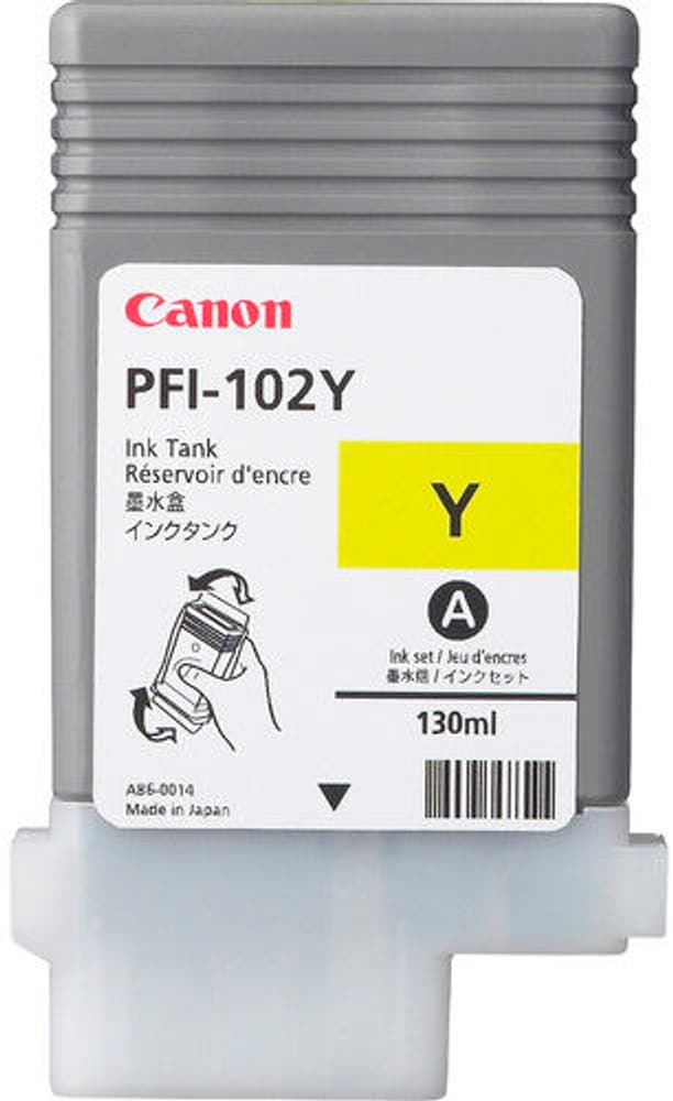 PFI-102Y yellow Tintenpatrone Canon 798310800000 Bild Nr. 1