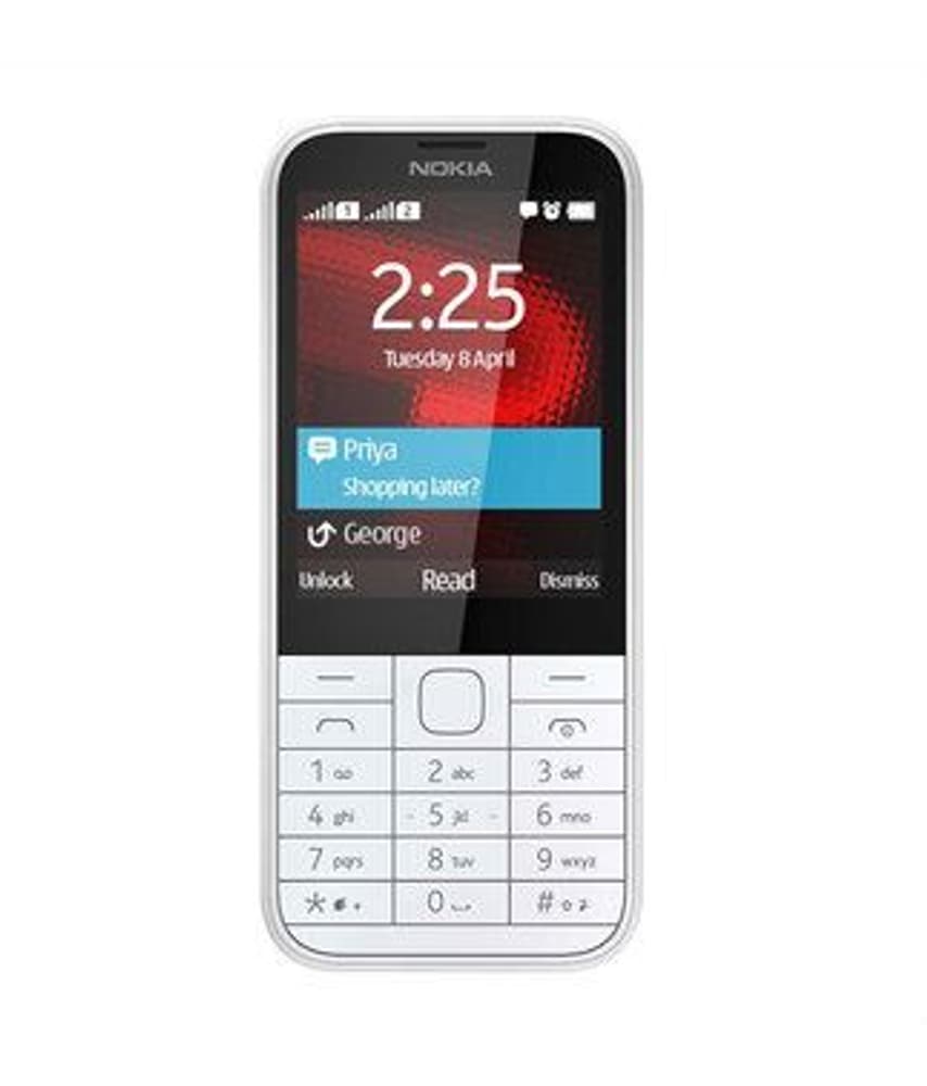 Nokia 225 Dual-SIM blanc Nokia 95110021789314 Photo n°. 1