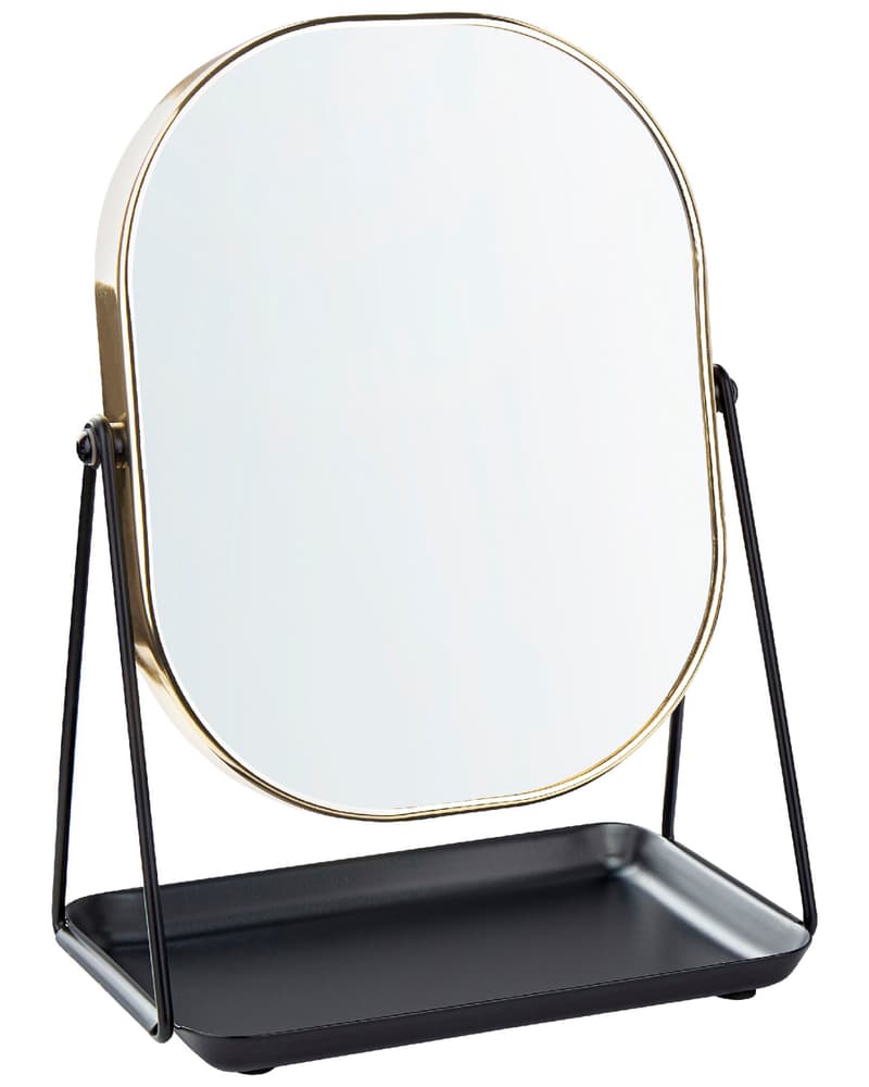 Specchio da tavolo oro 20 x 22 cm CORREZE Specchio per make-up Beliani 669700118921 N. figura 1