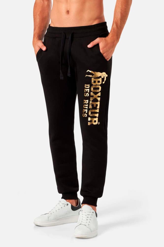 Slim Fit Sweatpant With Logo Pantalon Boxeur des Rues 472696500520 Taille L Couleur noir Photo no. 1