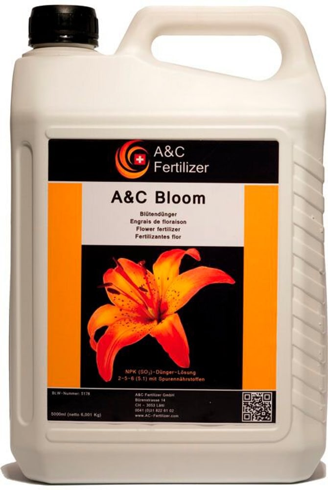 A&C Bloom - 5 litres Engrais liquide A&C Fertilizer 669700105013 Photo no. 1