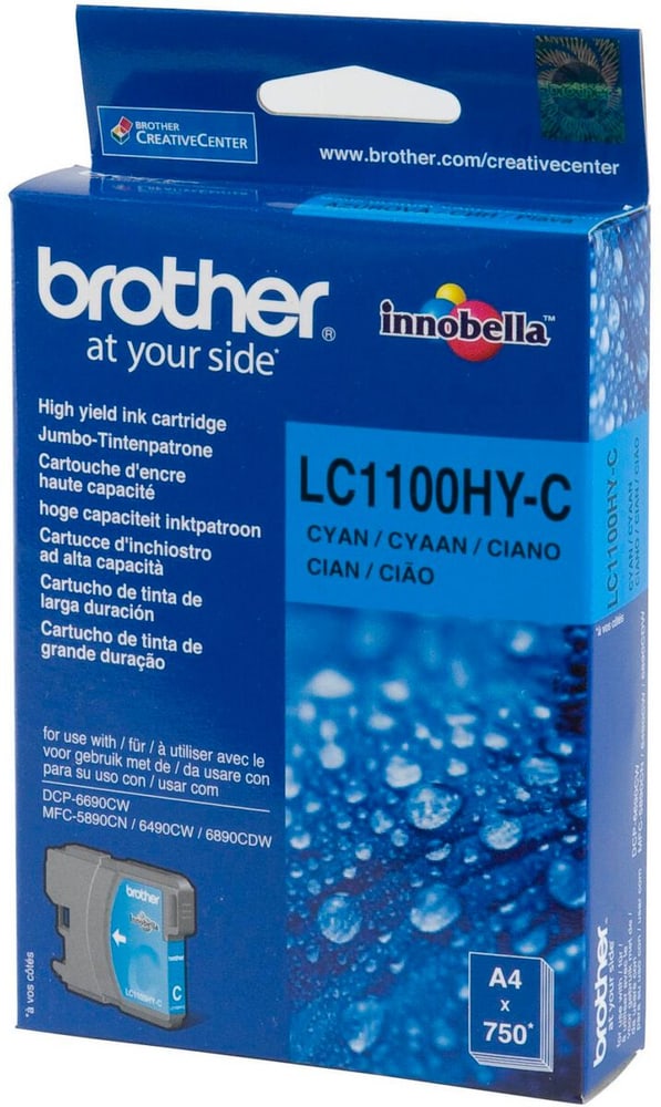 LC-1100HYC cyan Cartuccia d'inchiostro Brother 797509000000 N. figura 1