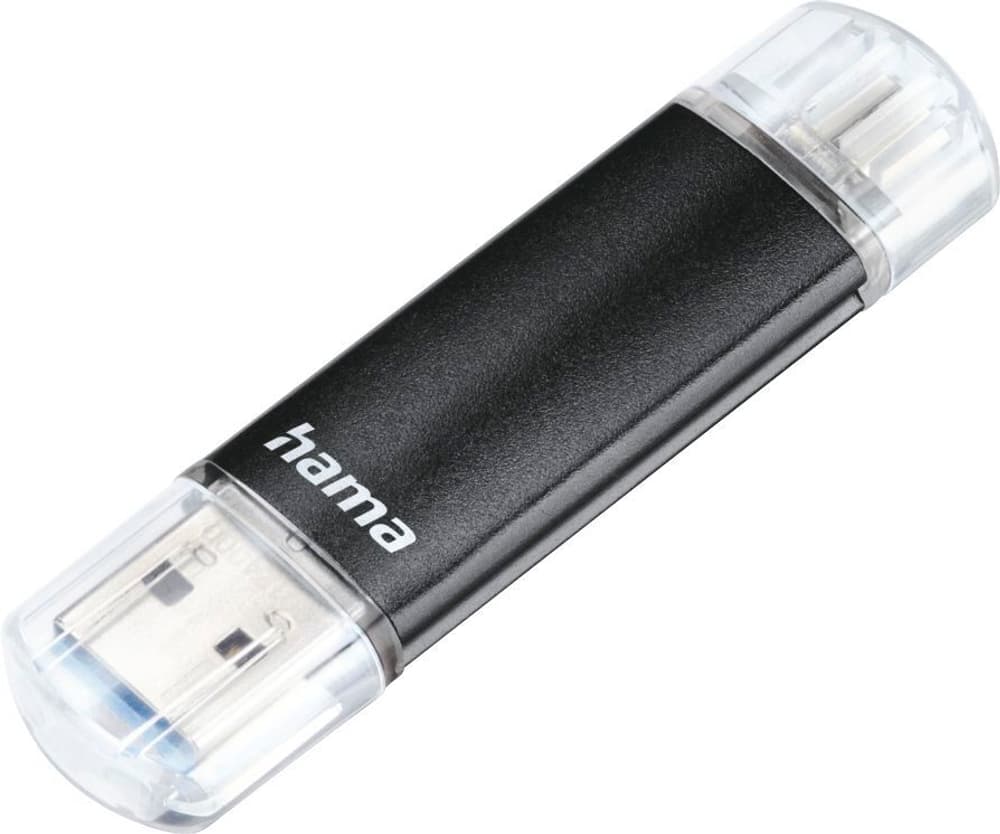 Laeta Twin USB 3.0, 256 GB, 40 MB/s, nero Chiavetta USB Hama 785300172545 N. figura 1