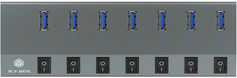 IB-HUB1701-C3 USB-Hub & Dockingstation ICY BOX 785302403897 Bild Nr. 1