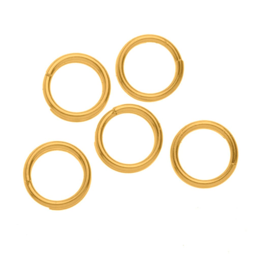 Anelli doppi 15pz 7mm color oro Connettori per gioielli 608144000000 N. figura 1