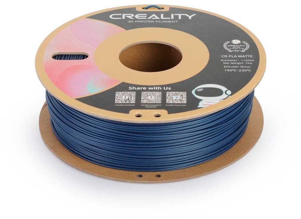 Filament PLA, Navy Bleu, 1.75 mm, 1 kg Filament pour imprimante 3D Creality 785302415002 Photo no. 1