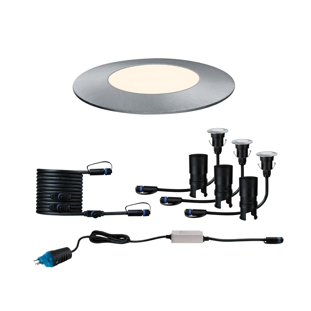 Plug & Shine LED da incasso a pavimento Mini Kit di base Lampada da terra Paulmann 613258600000 N. figura 1