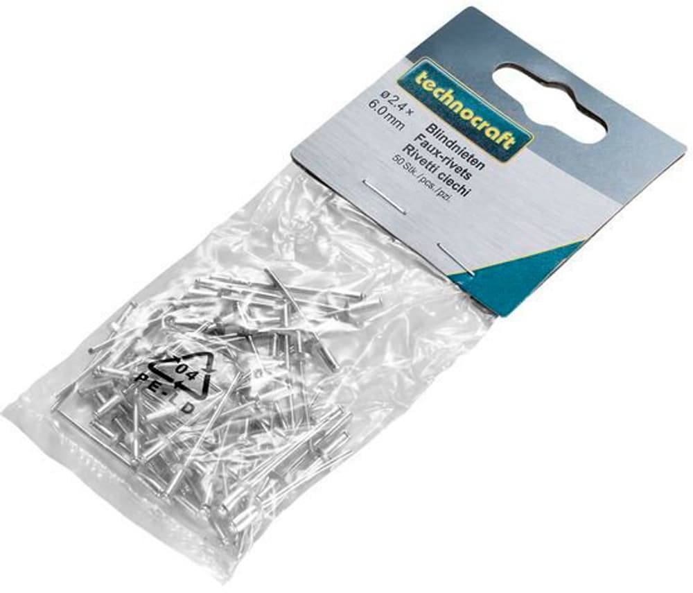 Faux-rivets, 3.2x6.0mm, 50St, 3.2x6.0mm, 50-pcs Rivets technocraft 677037900000 Photo no. 1